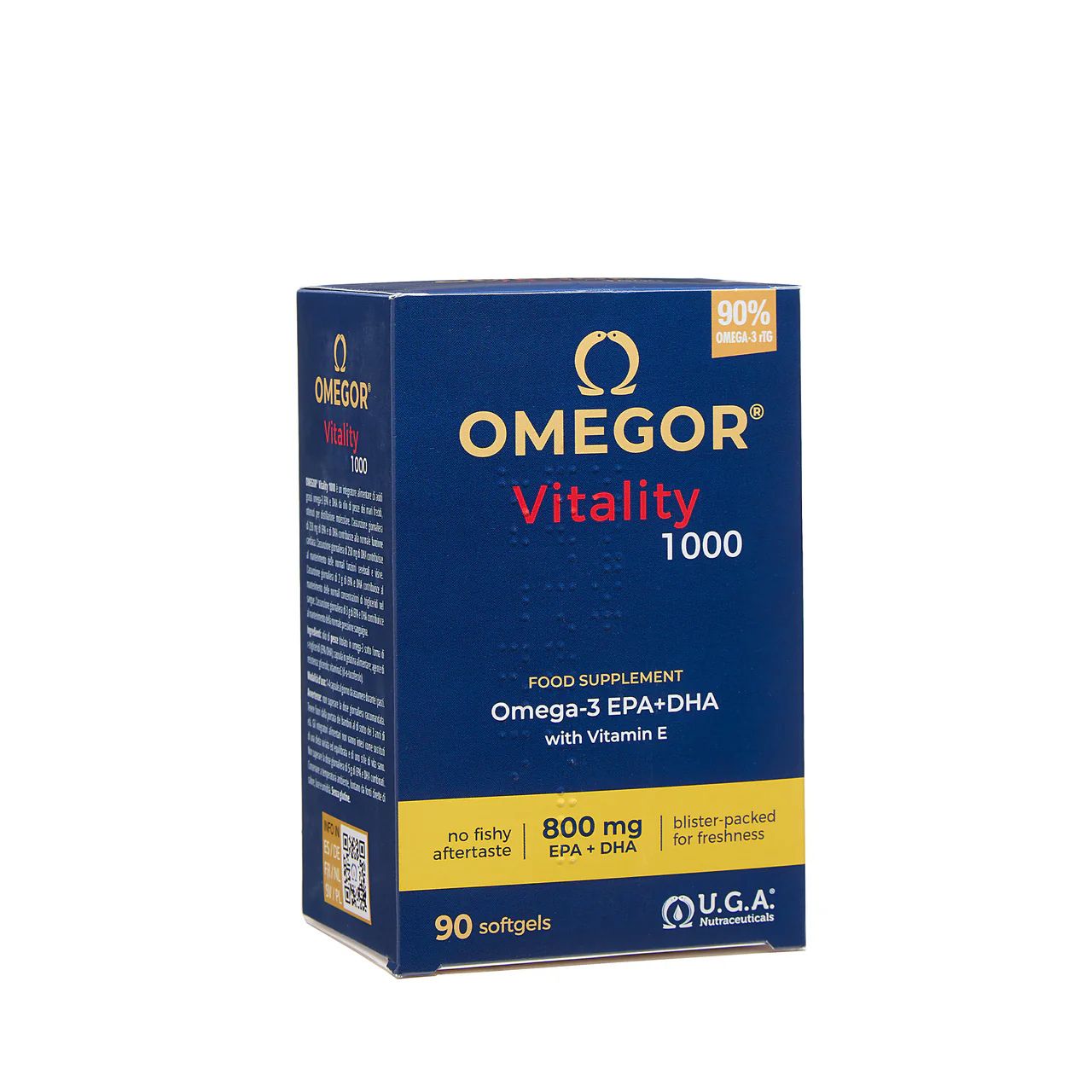 Omegor Vitality 1000 Integratore Omega3 EPA DHA 90 Capsule